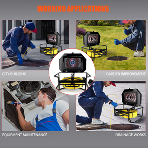 Dearsee 9 inch màn hình 1080p CCTV cống máy ảnh không thấm nước IP68 borescope cống kiểm tra máy ảnh - Product Image 6