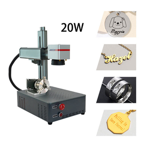 Máquina de Marcado Láser de Fibra Todo en Uno de 20W para Grabado de Joyería de Metal y Acero Inoxidable, Raycus JPT EZCAD - Product Image 1