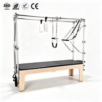 Table de Pilates professionnelle ZENJOY avec base en bois d'érable et structure en alliage d'aluminium, entraînement complet pour studio