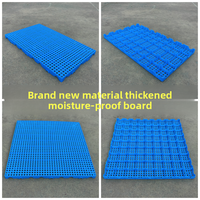 Tapis de sol d'entrepôt en plastique épaissi anti-humidité, à face unique, pour palette, grille combinée, plateau plat