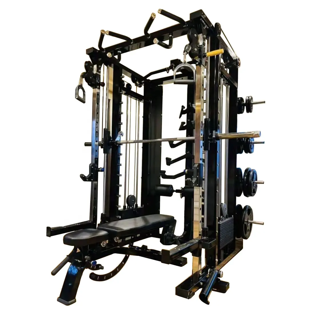 Nieuwe Ontwerp Met 3*80 Gewicht Stack Power Rack/Beste Kwaliteit Home Gym Fitness Apparatuur Multi Functionele Smith machine