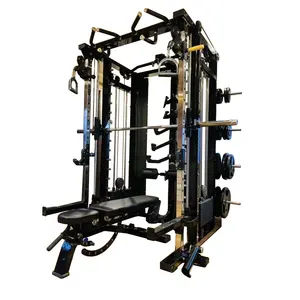 Yeni tasarım 3*80 ağırlık yığını güç rack'i/en İyi kalite ev spor Fitness ekipmanı çok fonksiyonlu Smith makinesi