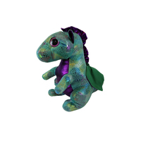 Mignon terne doux Dragon dessin animé dinosaure jouets en peluche nouveau Dino oreiller pour enfants soulagement du Stress PP coton remplissage OPP sac emballage