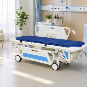 Brancard d'urgence manuel de luxe pour le transport en camion, lit de transfert, brancard d'<span class=keywords><strong>ambulance</strong></span> d'urgence pour salle de soins intensifs, chariot d'hôpital - Product Image 1
