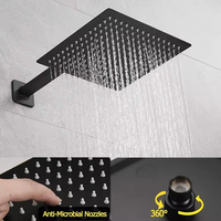 FSH 2025 nickel brossé vanne de douche intégrée installation dissimulée ensemble de douche système de douche caché robinet encastré pour hôtel