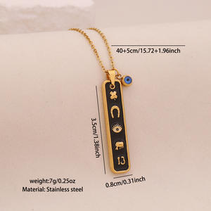 Cool 3 colores personalidad Elefante en forma de U collar con colgante largo con cadena de eslabones accesorios de acero inoxidable - Product Image 6