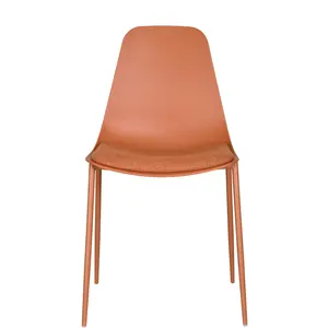 Wholesale High Quality Plastic White Chair With Metal Legs In Malaysia