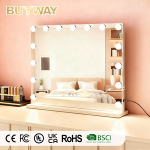 Miroir Cosmétique de Table avec Lumière LED Miroir de Maquillage avec Ampoules 58x46cm Chargement USB Type-C Certifié CE Miroir Personnalisé - Product Image 1