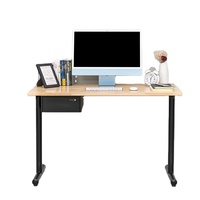 Furnitur kantor rumah meja kerja tunggal, palce modern murah tinggi dapat diatur