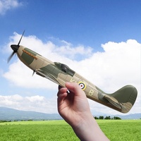 Lanyu Hobby VOLANTEXRC 76205R Planeur RC à envergure de 400 mm, 2,4 GHz, 3 canaux, avion électrique EPP télécommandé RTF pour l'extérieur