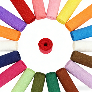 Papier crépon coloré épaissi 50cm*250cm, motif floral personnalisé, pliage manuel DIY, œillets et roses faits à la main, papier <span class=keywords><strong>d</strong></span>écoratif pour loisirs créatifs - Product Image 2