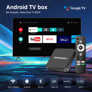 Boîtier TV intelligent Android G1 à succès, Amlogic S905 Quad 4K, WiFi 2.4G/5G, Android, télécommandes vocales BT - Product Image 2