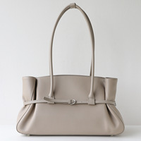 Sac fourre-tout en cuir véritable au design minimaliste, sacs à main pour femmes, sacs à bandoulière, sacs tendance, pochette