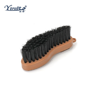 Yinste <b>Shoe</b> <b>Brush</b> Nylon Bristles Plastic Handle For Leather Cleaning And Polishing - Product Image 1
