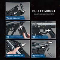 Reobrix 77007 Armas Militares, Pistola de Expulsión de Munición, Modelo de Armas de Fuego MOC, 1508 Piezas, Bloques de Construcción, Juguetes