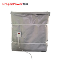 Funda Calefactora Eléctrica para Contenedor IBC de 1000L con Termostato Digital y Protección Contra Sobrecalentamiento para Tanques de Productos Químicos, Miel y Aceite