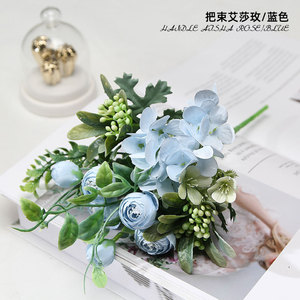 <span class=keywords><strong>Bouquet</strong></span> <span class=keywords><strong>de</strong></span> <span class=keywords><strong>fleurs</strong></span> artificielles réalistes pour mariage, <span class=keywords><strong>bouquet</strong></span> <span class=keywords><strong>de</strong></span> <span class=keywords><strong>mariée</strong></span>, hydrangea, pivoine, rose, vente en gros - Product Image 6