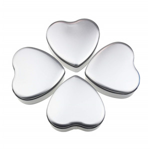 Bình Thiếc Nhôm Hộp Đựng Mỹ Phẩm Hộp Thiếc Hình Trái Tim Để Tự Làm Mỹ Phẩm Thủ Công Hộp Thiếc Đựng Nến Du Lịch - Product Image 1