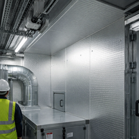Panneaux décoratifs en contreplaqué et bois isolés, revêtus d'aluminium, pour cloisons et plafonds commerciaux