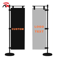 Bannière de table personnalisée imprimée pour restaurant, bar, magasin de détail, signalétique, mini-drapeau de table en polyester avec support