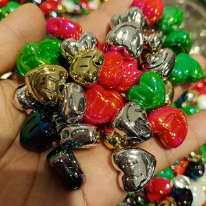 Cuentas Acrílicas Coloridas con Diseño de Cara Feliz, Planas, Redondas, en Forma de Corazón y Estrella, para DIY, Pulseras, Collares, Accesorios para Teléfonos Móviles - Product Image 5