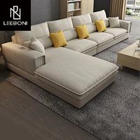 Meubles de maison personnalisés canapé italien léger en tissu de luxe