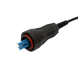 Rangkaian kabel konektor Sc Mini, konektor tahan air luar ruangan lc upc Ftta dupleks kabel optik serat Fullaxs