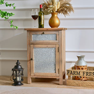 โต๊ะข้างเตียงไม้แกะสลักสไตล์บ้านไร่ ART NEST URA75 สำหรับห้องนั่งเล่น 1 ลิ้นชัก ตู้เก็บของ - Product Image 5