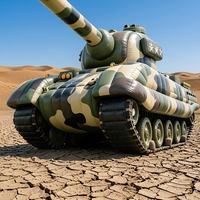 Réplique de char gonflable géant en PVC de haute qualité, durable, camouflage, décoration d'événements avec logo, pour exposition en plein air et défilé