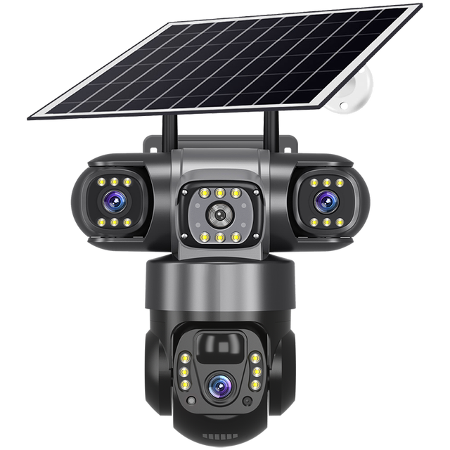 4G Smart Net Security Camera V380 Pro Outdoor Wifi Solar Powerd 3 Lens 4g Outdoor Surveillance Cctv Camera Outdoor with Sim Card