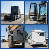Caméra de camion avec écran IPS 7 pouces, 4 caméras, WiFi, MP5, MP3, vision nocturne, 720P, étanche, enregistrement en boucle pour camions