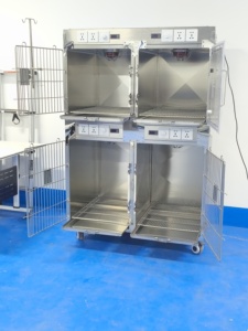 Cage et <span class=keywords><strong>Caisse</strong></span> <span class=keywords><strong>pour</strong></span> Animaux en Acier Inoxydable, Simple, Classique et Respirante, <span class=keywords><strong>pour</strong></span> Animaux de Taille Moyenne, Utilisation en Hôpital Vétérinaire - Product Image 6