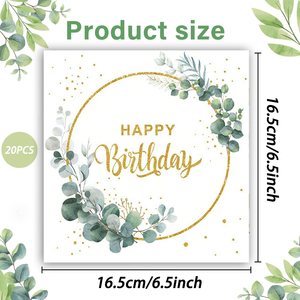 20 pz. Piatti di carta usa e getta in eucalipto ecologico per feste di <span class=keywords><strong>compleanno</strong></span>, Halloween, laurea - Personalizzabili - Product Image 2