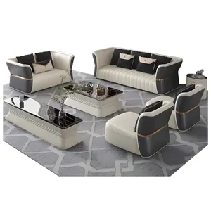 Sofa set design modern living room furniture stainless steel sofa high-end design 2024 new style