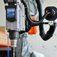 Mesin CNC Milling Robot 7 Axis KUKA KR210 dengan Meja Putar Indexing Heavy Duty