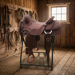 Silla de montar de cuero genuino para carreras de caballos estilo inglés, hecha a medida con estructura de madera sostenible, precio de fábrica BS International NA84 - Product Image 1