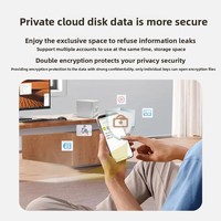 Yanyue M76 2 Bay Network Storage Server Penyimpanan Rumah Nas Cloud Pribadi dengan Ekspansi Ponsel Rak Hard Disk Tipe Stok