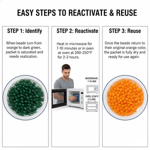 Sacs déshumidificateurs FYD 500g pour cuisine, absorption d'<span class=keywords><strong>humidité</strong></span> pour stockage alimentaire, protection <span class=keywords><strong>anti</strong></span>-<span class=keywords><strong>humidité</strong></span> - Product Image 6