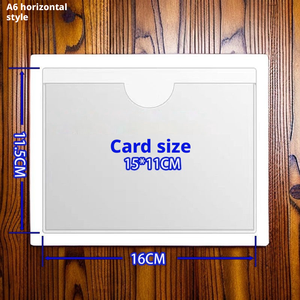 ที่ใส่ป้ายกันน้ำแบบติดด้วยตนเอง PVC กระเป๋าใส่บัตรใสกันฝุ่นสำหรับชั้นวางสินค้า<span class=keywords><strong>ใน</strong></span>โกดัง - Product Image 6