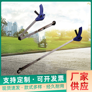 Sanitation folding garbage picker, trash <b>clip</b>, household aluminum alloy sanitary <b>clip</b>, stainless steel object retriever - Product Image 5