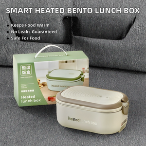 Lonchera Eléctrica Inteligente Portátil con Aislamiento Térmico de 65 Grados, Libre de BPA, de Plástico y Acero Inoxidable, con 2 Compartimentos y a Prueba de Fugas - Product Image 2
