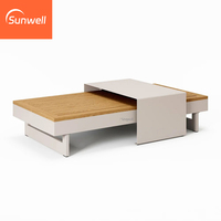 Ensemble de mobilier d'extérieur tout temps Module en aluminium en forme de L Canapé de jardin 6 places avec métal et tissu pour le jardin