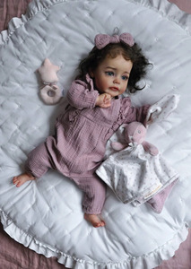 Muñeca Reborn Realista de 60 cm, Muñeca Reborn Recién Nacida, Juguete de Compañía para Niños, Juego de Imitación - Product Image 6
