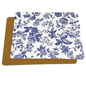 Sets <span class=keywords><strong>de</strong></span> <span class=keywords><strong>table</strong></span> en Mdf bleu résistant à la chaleur à motif <span class=keywords><strong>de</strong></span> luxe d'art moderne Sets <span class=keywords><strong>de</strong></span> <span class=keywords><strong>table</strong></span> en liège personnalisés stratifiés <span class=keywords><strong>photo</strong></span> 2024 - Product Image 2