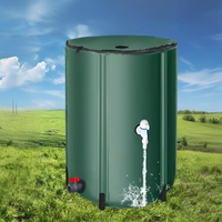 Baril de pluie pliable en PVC 50L avec 1 an de garantie pour la collecte d'eau de pluie portable de stockage d'eau de jardin extérieur