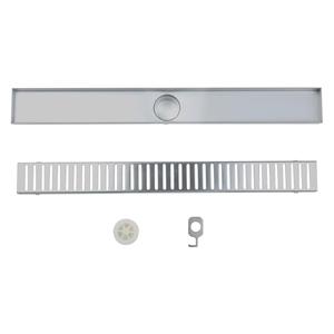 Drain linéaire étanche pour salle de bain avec filtre à cheveux BJ-LNS – Prix de gros personnalisé et abordable pour drain de douche - Product Image 1