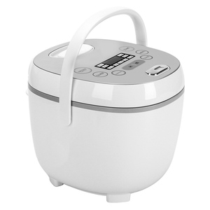 Cuisinière à <span class=keywords><strong>riz</strong></span> électrique en céramique noire argentée antiadhésive 2,0 L avec spatule et tasse à mesurer, usage domestique 350 W - Product Image 3
