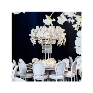 New Design of crystal Flowers stand metal frame table centerpiecec
