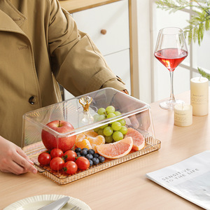 Plateau à dessert transparent avec couvercle Beauty Life pour servir des collations et des fruits, design élégant, qualité alimentaire - Product Image 3