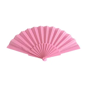 2023 New Design Wholesale Custom Logo Folding Printed Hand Fan Wedding Bamboo Hand Held Fan